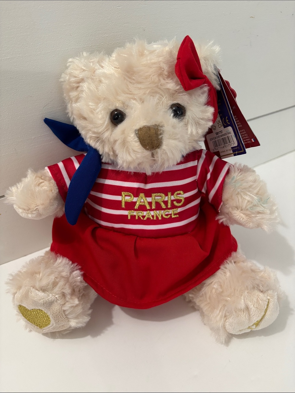 NEW! French Teddy Bear Stuffy Keel Toys Elsa Plush Stuffed Animal NWT